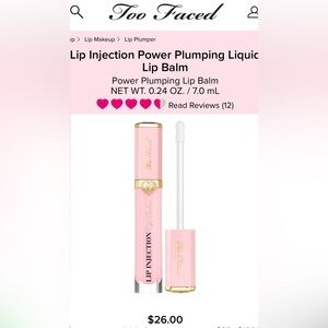 Too Faced Power Plumping Lip Balm - Soft Pink